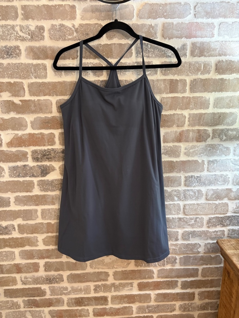 Gold Hinge Charcoal Gray Athletic Dress